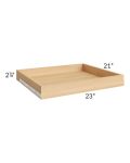 Aspen White Shaker 27" Roll Out Tray with a Dovetailed Drawer Box