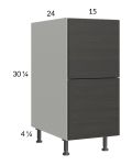 Euro Cafe 15" 2-Drawer Base Cabinet