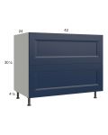 Harbor Navy 42" 2-Drawer Base Cabinet