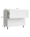 Harbor White 36" 2-Drawer Base Cabinet with 1 Inner Drawer