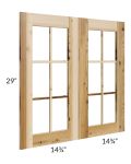 Prairie Shaker 30x30 Mullion Door (cabinet not included) - Out of stock through mid April