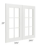 Palisades White 30x30 Mullion Door (cabinet not included) 