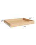 Dakota White 30" Roll Out Tray with a Dovetailed Drawer Box