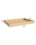 Dakota White 33" Roll Out Tray with a Dovetailed Drawer Box