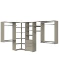 114 Inch Wide Ultimate Corner Closet Organizer System
