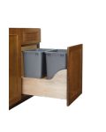 Double Pullout Waste Trash with Soft-Close for a 21" Wide Base Cabinet