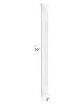 Dakota White 3x36 Fluted Decorative Filler