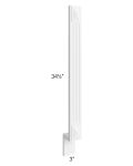 Providence White 3" Fluted Decorative Base Filler
