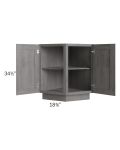 Providence Slate Grey 24" Angle Base Cabinet 