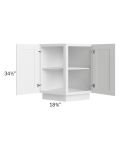 Providence White 24" Angle Base Cabinet