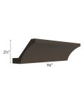Southport Espresso Shaker 96" Cove Crown Molding 