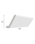 Brighton White Shaker 96" Angled Crown Molding