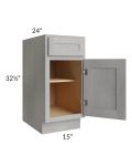 Gramercy Grey Mist ADA 15" Base Cabinet