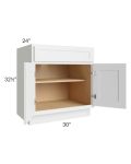 Stratus White ADA 30" Base Cabinet