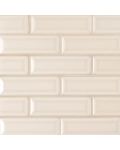 Antique White 2 x 6 Beveled Ceramic Tile