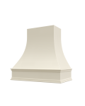 Linen Shaker Asheville Smooth Curved Hood with Classic Molding