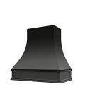 Black Asheville Smooth Curved Hood with Classic Molding
