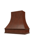 Cambridge Saddle Glaze Asheville Strapped Curved Hood with Classic Molding