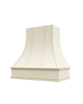 Cambridge Antique White Glaze Asheville Strapped Curved Hood with Classic Molding