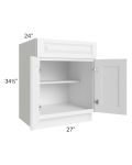 Pearl White 27" Base Cabinet 