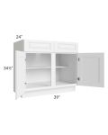 Pearl White 39" Base Cabinet