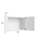 Pearl White 30x21 Wall Cabinet