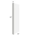 Pearl White 15x42 Wall End Panel