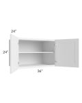 Pearl White 36x24x24 Refrigerator Wall Cabinet
