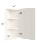 Signature Vanilla Glaze 12x30 Angle Wall Cabinet
