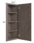 Natural Grey Shaker 12x42 Angle Wall Cabinet