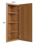 Artisan Walnut Shaker 12x42 Angle Wall Cabinet