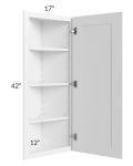 Dakota White 12x42 Angle Wall Cabinet