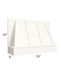Signature Vanilla Glaze 36" Wood Range Hood