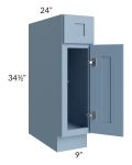 Sky Blue Shaker 09" Base Cabinet