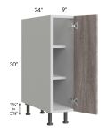 Milan Hazel 9" Full Height Door Base Cabinet