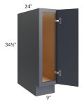 Vienna Indigo 9" Full Height Door Base Cabinet