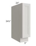 Salem Light Grey 9" Full Height Door Base Cabinet