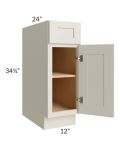 Asheville Cloud Shaker 12" Base Cabinet