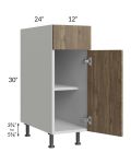 Milan Pecan 12" Base Cabinet