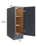 Vienna Indigo 12" Full Height Door Base Cabinet