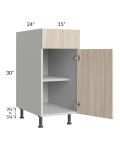 Milan Natural 15" Base Cabinet