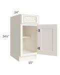 Signature Vanilla Glaze 15" Base Cabinet