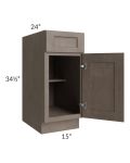 Providence Natural Grey 15" Base Cabinet 