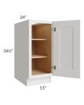 Tuscan Cloud 15" Full Height Door Base Cabinet