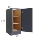 Vienna Indigo 15" Full Height Door Base Cabinet