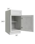 Heather Grey Shaker 18" Base Cabinet