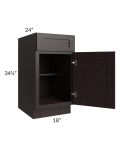 Brazilian Shaker 18" Base Cabinet 