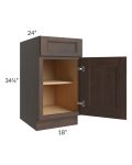 Tuscan Kona Brown 18" Base Cabinet