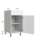 Milan White Gloss 18" Base Cabinet
