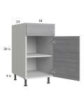 Euro Grey 18" Base Cabinet